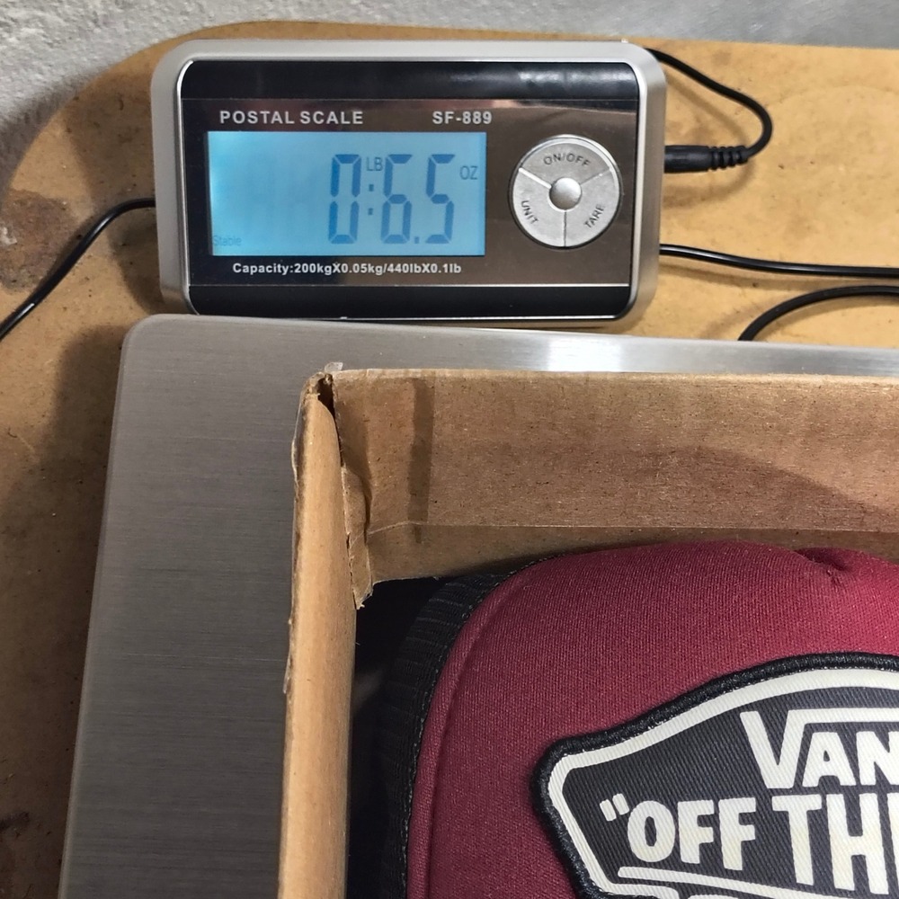 Vans Off The Wall Trucker Hat Mens Burgundy Black Mesh Snapback Skater Cap - Picture 10 of 10